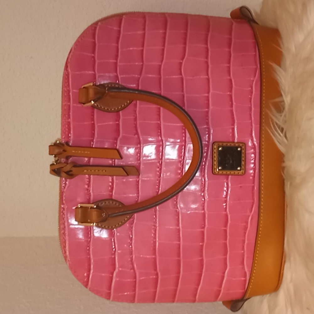 Dooney & Bourke Zip Zip Satchel Leather Handbag π - Picture 3 of 16